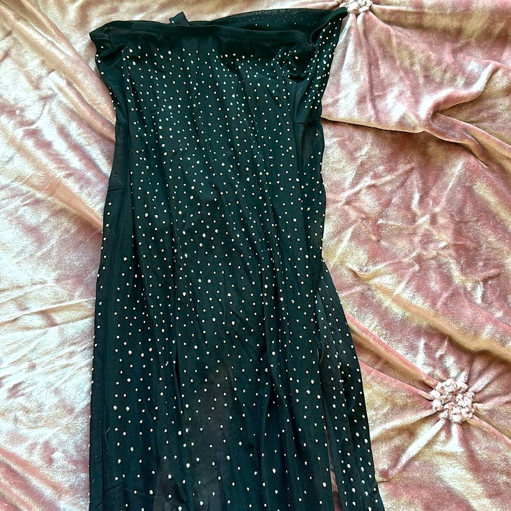 Black sequences dress worn once